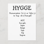 Hoe spreek je SAY HYGGE grappig aangepast uit Briefkaart (Voorkant)