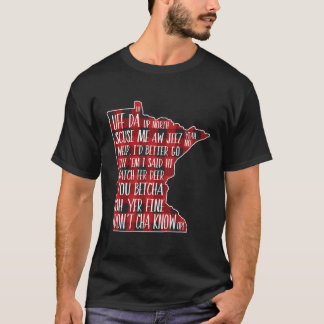 Hoe spreken Minnesotan - Buffalo Plaid Gezegden en T-shirt