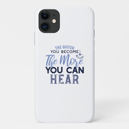 Hoe stiller je wordt, hoe meer je een citaat hoort Case-Mate iPhone case (Achterkant)
