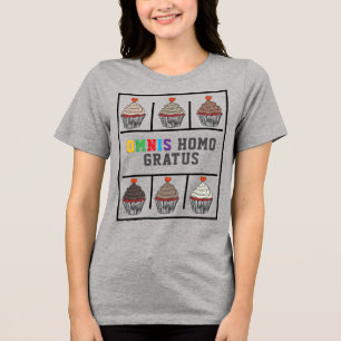 Hoe Sweet Grid, in het Latijn, Tri-Blend Shirt