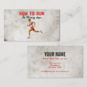 Hoe te lopen visitekaartje (Voorkant / Achterkant)
