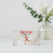 Hoe te lopen visitekaartje (Staand voorkant)