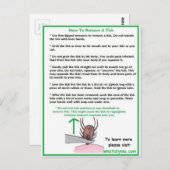 Hoe te om een Kaart van de Instructies van de Tik (Voorkant / Achterkant)