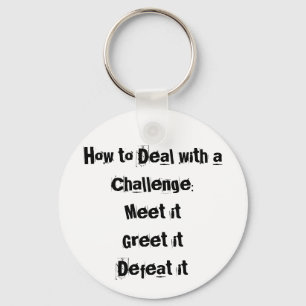 Hoe te om een Motivatie Uitdaging te behandelen Sleutelhanger
