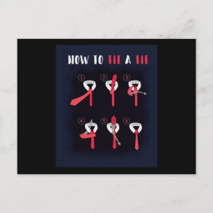 Hoe te om een Stropdas te Stropdassen Briefkaart