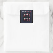 Hoe te om een Stropdas te Stropdassen Vierkante Sticker (Tas)