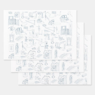 Hoe te om het Wrapping Papier te bouwen Inpakpapier Vel