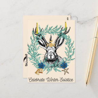 Hoe te vieren Winter Solstice Briefkaart