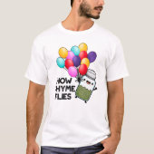 Hoe Thyme met Funny Herb Pun vliegt T-shirt (Voorkant)
