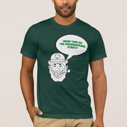 HOE TIJD BEGINNEN DE SHENNANIGANS? T-SHIRT (Voorkant)