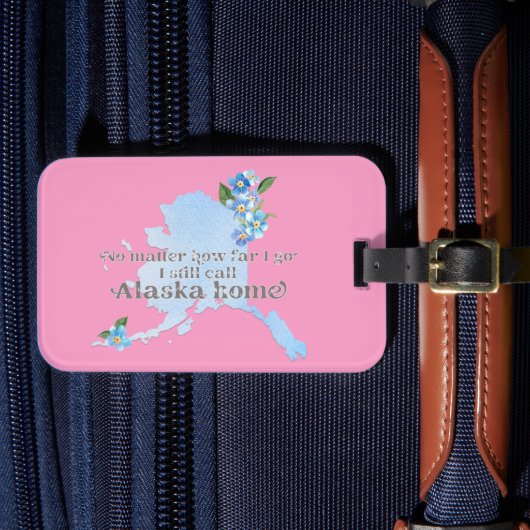 Hoe ver ik nog ga noem ik Alaska Home Bagagelabel (Voorkant Insitu 4)