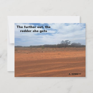 Hoe verder naar buiten briefkaart