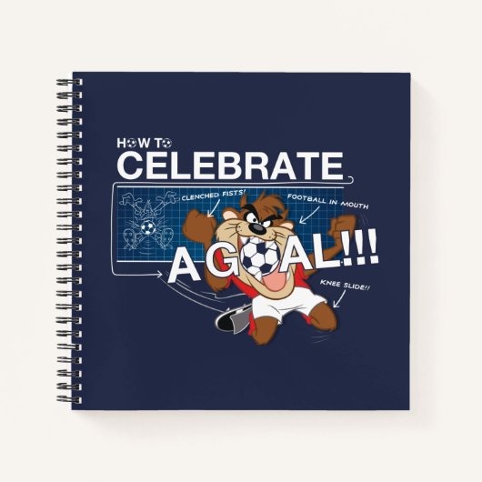 Hoe vier je een doelpunt met TAZ™ Notitieboek (Voorkant)