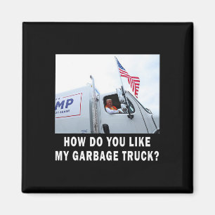 Hoe vind je mijn vuilniswagen die Trump 2024 stemt Magneet