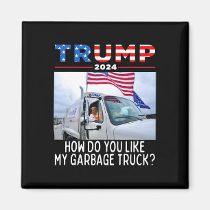 Hoe vind je mijn vuilniswagen die Trump 2024 stemt Magneet