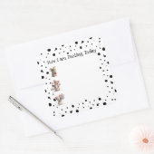 'Hoe voel ik me? Mice Journal Vierkante Sticker (Envelop)