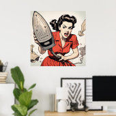 Hoe was je dag 1950 Romance Comic Poster (Thuiskantoor)