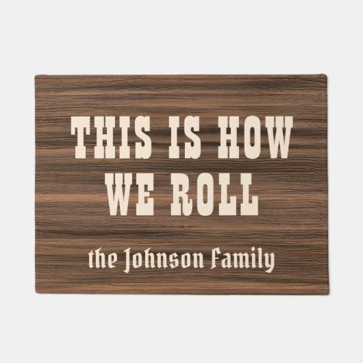Hoe we de aangepaste RV-camping-familie met hout r Deurmat (Voorkant)