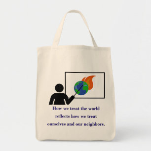 Hoe we de wereld behandelen - Klimaatverandering - Tote Bag