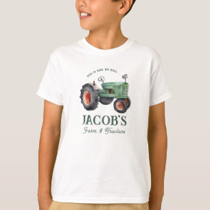 Hoe we Tractor Boys Verjaardag T-Shirt rollen