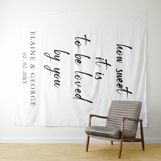 Hoe weet je dat het een bruiloft foto-achtergrond  wandkleed (In Situ (horizontaal))