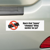 Hoe werkt dat hopeloze ding voor je? bumpersticker (Op auto)
