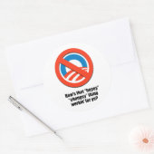 Hoe werkt dat hopey change ding voor jou? ronde sticker (Envelop)