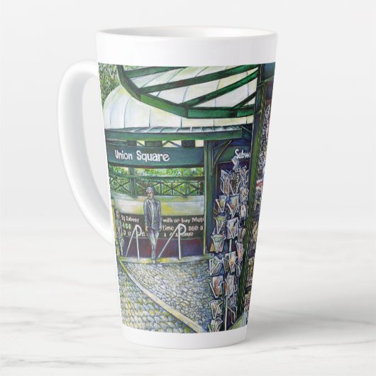 Hoe werkt één Afbeelding, zonder verbeeldingskrach Latte Mok (Linkerhoek)