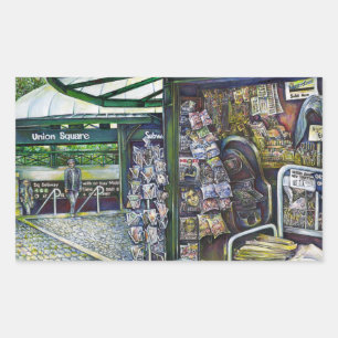 Hoe werkt één Afbeelding, zonder verbeeldingskrach Rechthoekige Sticker