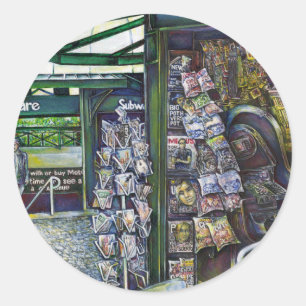 Hoe werkt één Afbeelding, zonder verbeeldingskrach Ronde Sticker