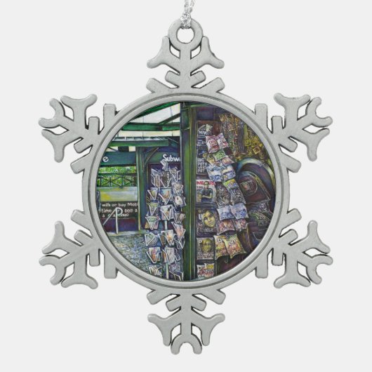 Hoe werkt één Afbeelding, zonder verbeeldingskrach Tin Sneeuwvlok Ornament (Voorkant)