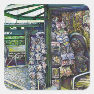 Hoe werkt één Afbeelding, zonder verbeeldingskrach Vierkante Sticker