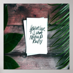 Hoe wij Motivatie Gezegde Inspirerend leven Poster