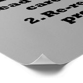 Hoe Wiskunde Funny Poster Sign. (Hoek)