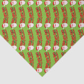 Hoe ziet u de kerstrode, witte-weefselpapier eruit tissuepapier (Detail)