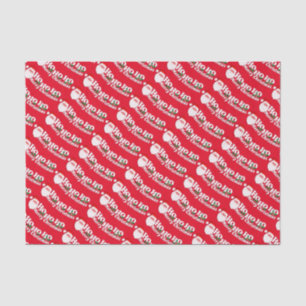 Hoe ziet u de kerstrode, witte-weefselpapier eruit tissuepapier