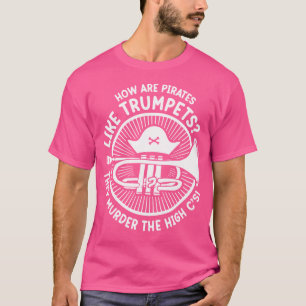 Hoe zijn piraten als trompetten t-shirt