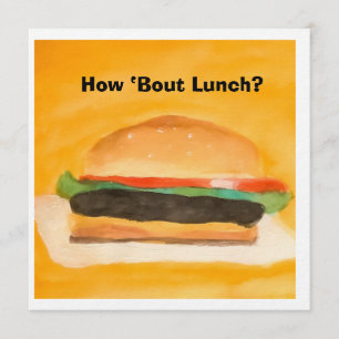 Hoe zit het met de lunch? kaart