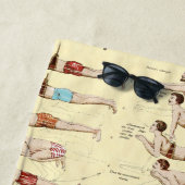 Hoe zwemmen  Franse zwemmers? Strandlaken (In situ)