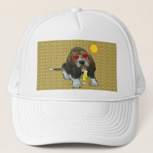 Hoed Baby Basset Hound Sheldon Zomer Tijd Trucker Pet