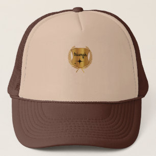 Hoed Golden Triumph: Een viering van de overwinnin Trucker Pet