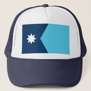 Hoed met vlag van Minnesota, VS Trucker Pet