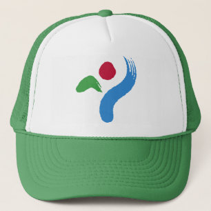 Hoed met vlag van Seoul, Zuid-Korea Trucker Pet