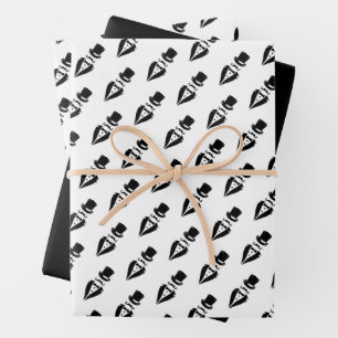 Hoed Tuxedo Snavel Trouwdag Inpakpapier Vel