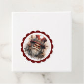 Hoeden Skelet Halloween Kerstman Bedankjes Labels (In situ)