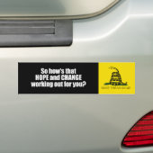 Hoedjes die hopen en veranderen die voor jou werke bumpersticker (Op auto)