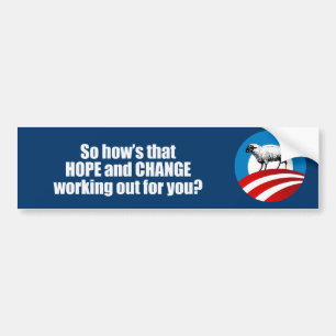 Hoedjes die hopen en veranderen die voor jou werke bumpersticker