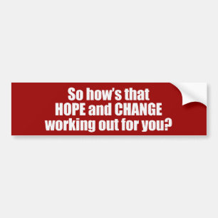 Hoedjes die hopen en veranderen die voor jou werke bumpersticker