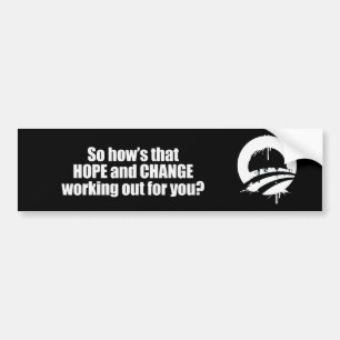 Hoedjes die hopen en veranderen die voor jou werke bumpersticker