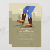 Hoedown Country Wester Kaart (Voorkant / Achterkant)